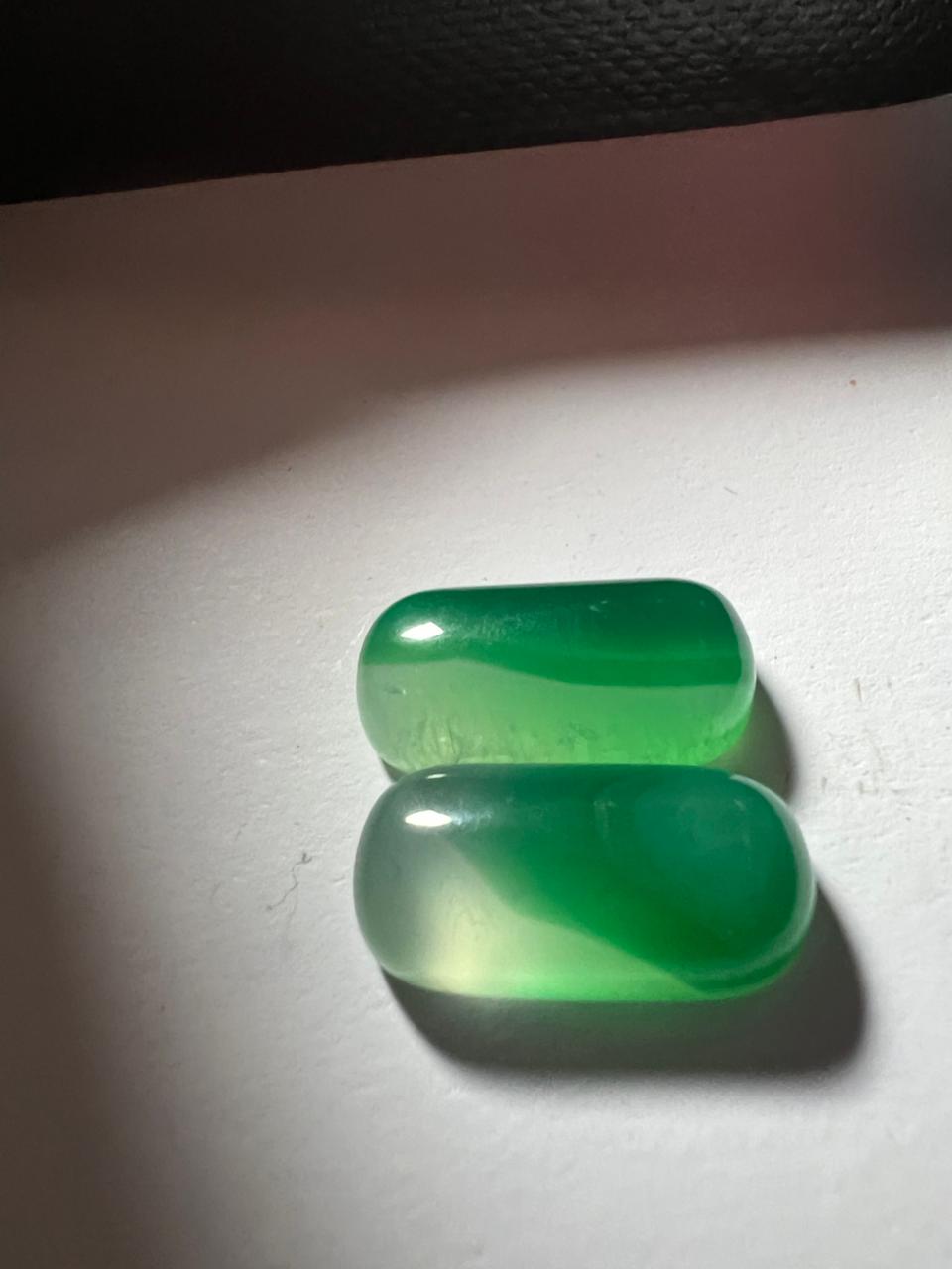 Natural Green Onyx Cabochon: AAA+ Cushion Gemstone