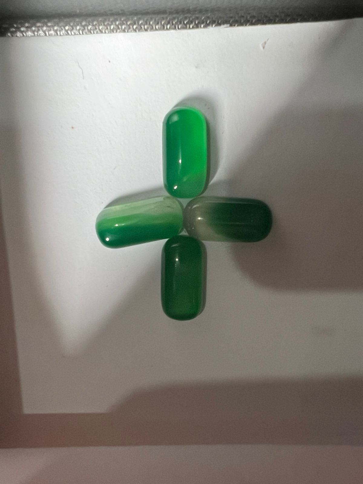 Kids Pack Natural Green Onyx Cabochon: AAA+ Cushion Gemstone